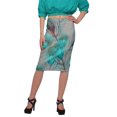 thumbnail image 1 of Moomaya Jupe Imprimée Longueur Genou pour Femmes Grande Taille Jupe en Poly Spandex, 1 of 6
