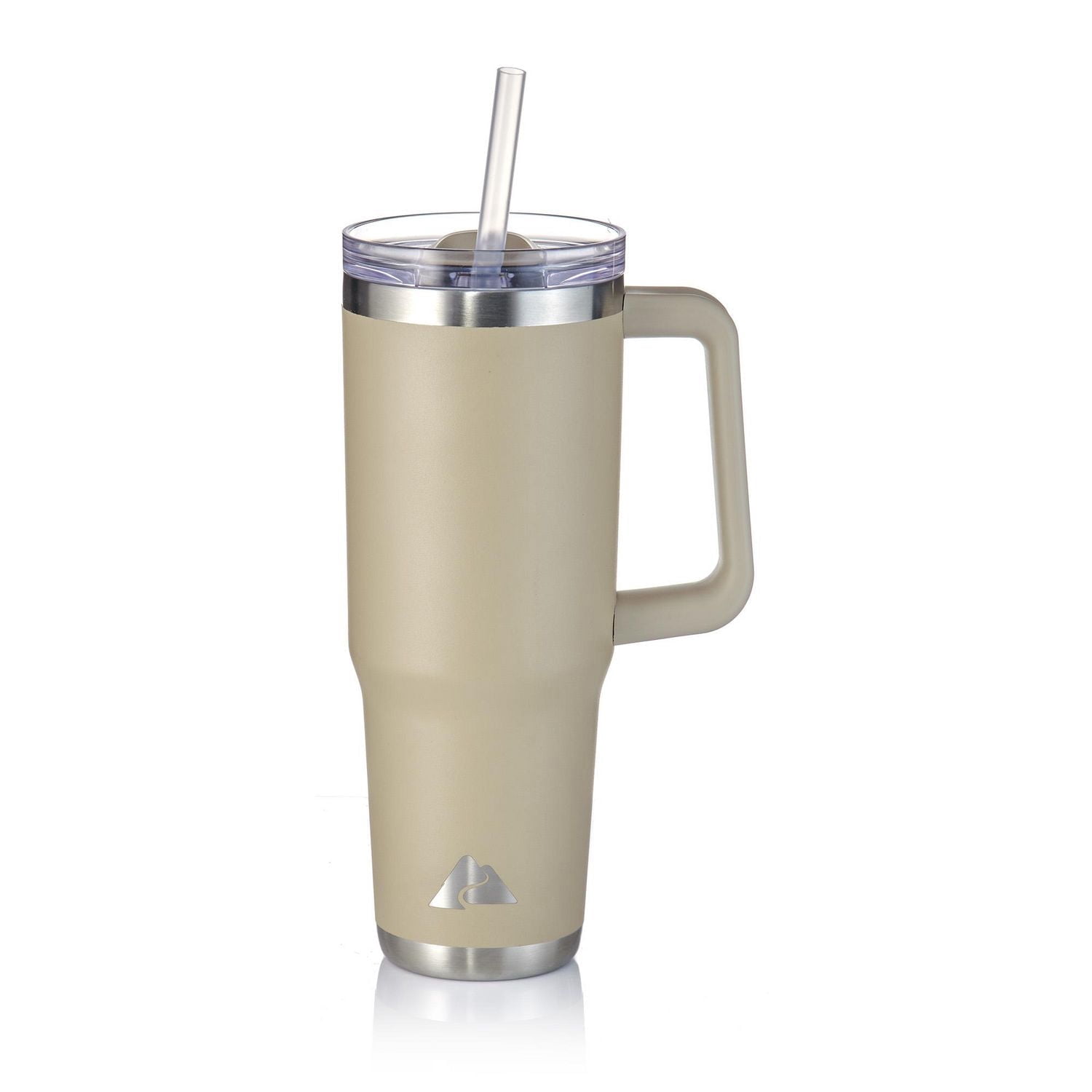 Ozark Trail Gobelet en acier inoxydable de 40 OZ avec poignée, paille, double paroi