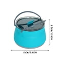 thumbnail image 2 of EGNMCR Camping et Randonnée Bouilloire de Camping Pliable Bouilloire de Camping Portable Pliable Bouilloire Extérieure Compressible Pot Pliant Bouilloire de Voyage Bouilloire de Camping, 2 of 2