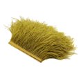 thumbnail image 2 of HLONK 1 Yard Dyed Ostrich Feather Fringe Trim Ribbon Embellishment Cream, 2 of 8
