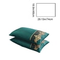 thumbnail image 4 of Sentmoon Throw Pillow Cover Pillow Cover Solid Color Luxurius Pillowcase Set 2-Piece Lace Cutis-Friendly Skidproof Pillowcases European Embroidered Pillow Covers, 4 of 7