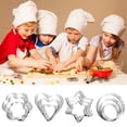 thumbnail image 2 of Moulds 12 Piece Small Stainless Steel Cookie Cutter Set for Heart Flower Star Round Shape - Cake Vegetable Fruit Cutters 12PCS, 2 of 5