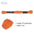 thumbnail image 2 of Unique Bargains Fil à Broder Orange, 8 m Chacun, 12 Pelotes, 2 of 6