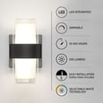 thumbnail image 5 of Artika Colton Matte Black Modern Outdoor Wall Light Fixture LED, 5 of 5