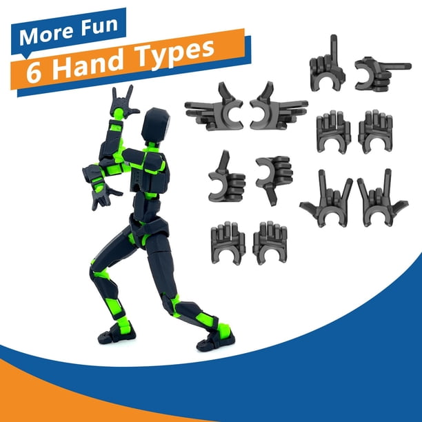 T13 Action Figure Set (Assembly Completed),Titan 13 Robot Action