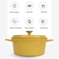 thumbnail image 4 of Enameled Dutch Oven, Round Dutch Oven Pot With Lid 9.4in Dia, Dual Handles, Non Stick Enamel Coating Heavy Duty Cookware For Braising, Stews, Roasting, Bread Baking, Heat Retention, 4 of 8