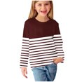 thumbnail image 1 of T-shirts à Manches Longues pour Filles en Liquidation Chemises à Manches Longues pour Filles à Imprimés Jolis Chandails Ras du Cou Hauts Blouses Habillées Décontractées Vêtements Hauts d'Hiver pour Bébé Rouge 9T, 1 of 6