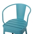 thumbnail image 4 of KOSSMAI Ensemble de Salle à Manger d'Extérieur 3 Pcs pour Patio, Deux Chaises de Salle à Manger et une Table Ronde de Salle à Manger pour l'Extérieur, Jardin, Patio, Bleu, 4 of 4