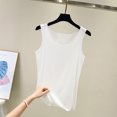 thumbnail image 1 of lSLJS Débardeur Femme Été Couleur Unie Col Rond Sans Manches Tunique Décontractée Hauts Blouse, Débardeurs Femme, 1 of 3