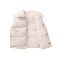 thumbnail image 2 of RXIRUCGD Children Thickened Down Cotton Jacket Lambskin( Beige, Size:3-5 Years ), 2 of 7