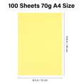 thumbnail image 4 of Lot de 5 Feuilles Pliantes Écologiques Jaune Pâle Format A4, 4 of 8