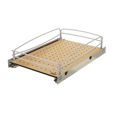 Rev-A-Shelf Solid Bottom Pull Out Base Cabinet Organizer, 54BK-15SC-1