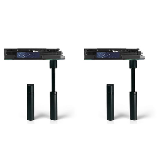 Redempat Black Durable And Invisible Graphics Card Holder For GPU Support Height Adjustable GPU Holder 2Set