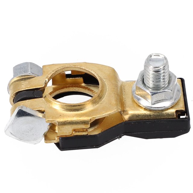 2Pcs Car Battery Terminal Wire Cable Clamp Quick Release Clamp Clip Connector Auto Caravan Boat 12V 24V Positive + Negative Copper Mingyiq