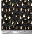 thumbnail image 1 of Soimoi Poly Georgette Fabric Floral & Penguin Ocean Print Sewing Fabric Yard 52 Inch Wide, 1 of 3