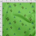 thumbnail image 4 of oneOone Cotton Flex Green Fabric Plant Cactus With Geometric Craft Projects Decor Fabric Printed By The Yard 40 Inch Wide, 4 of 4