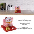 thumbnail image 3 of Solar Powered Lucky Cat Bright Colors Energy Saving Solar Waving Cat Lucky Wealth for Rich Life Plastic Material, 3 of 7
