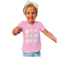 thumbnail image 1 of EGNMCR Blouses à Manches Courtes Col Rond & Chemises Enfants Garçons Filles Mode Pâques Œufs de Pâques Imprimé Col Rond Imprimé Haut à Manches Courtes Fille Blouse, 1 of 4
