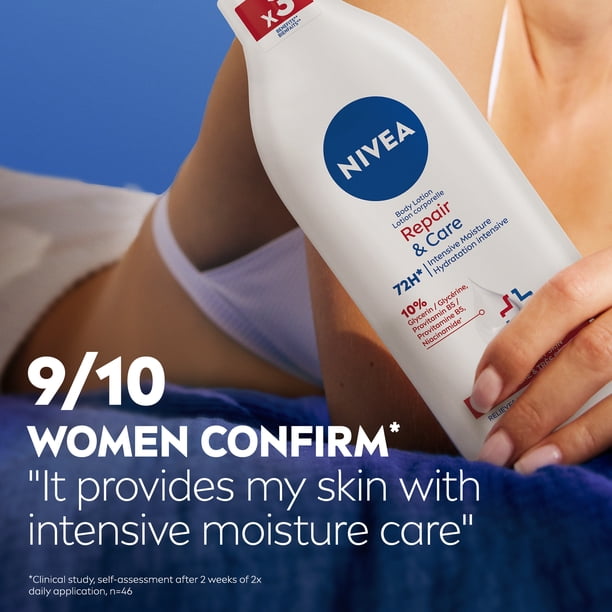 NIVEA Repair & Care 72-Hr Moisturizing Body Lotion for Very Dry