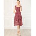 thumbnail image 3 of INSPIRE CHIC Robe Midi Sans Manches Vintage à Imprimé Cerise pour Femmes, 3 of 6