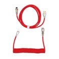 thumbnail image 2 of Mechanical Keyboard Cable, Fast Charging Gaming Keyboard USB Cable Double Sleeve  for Office White,Black,Blue,Red,Purple, 2 of 7