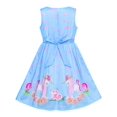 thumbnail image 2 of Girls Dress Blue Unicorn Flower Summer Sundress 9-10 Years, 2 of 8