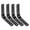 Black, variant on Miangastore 4pcs Stainless Steel Shelf Bracket Wall Mount Shelf Support Fixing Bracket L Shape Bracket