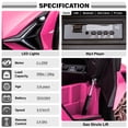 thumbnail image 3 of VOLTZ TOYS Lamborghini SIAN FKP 37 12V Ride on Car with Scissor Doors and Remote Control, Licensed - Pink, 3 of 7
