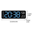 thumbnail image 2 of Dvkptbk Alarm Clock Electronic Clock Multi-Functional Led Alarm Clock Temperature Jump Seconds Display Countdown Bedside Clock Home Decor, 2 of 2