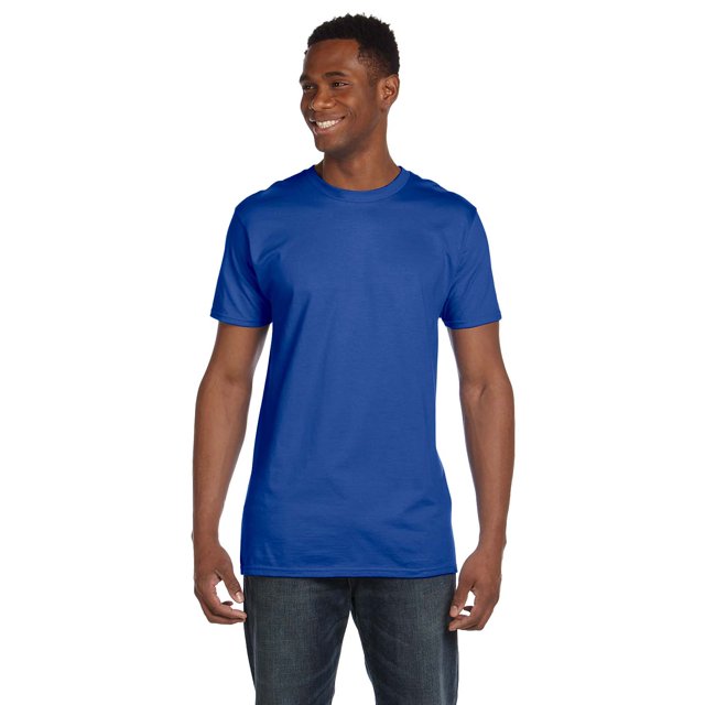 Hanes T-Shirt à Col Ras du Cou en Coton Ringspun Nano-T pour Hommes, Style 4980