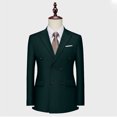 thumbnail image 4 of Pants for Men Double Breasted Pocket Long Sleeve Lapel Suit Set Multi Color Groom, 4 of 6