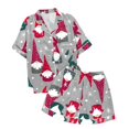 thumbnail image 4 of 2025 Imprimé de Noël pour Enfants Pyjama Court Tenue de Nuit Survêtements Garçons Manches Courtes Shorts Cardigan Pyjamas pour Enfants Ados Pyjamas Deux, 4 of 4
