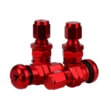 Kiplyki Wholesale 4pcs Set Bolt-in Aluminum Car Tubeless Wheel Tire Valve Stems With Dust Caps
