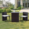 thumbnail image 1 of Outsunny Ensemble de bistro rotin extérieur 3pcs, 1 of 9