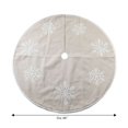 thumbnail image 2 of Jupe d'arbre de flocon de neige, 48 pouces, couleur naturelle, 2 of 4