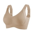 thumbnail image 3 of 3 Pack Women Plus Size Push-Up Bras No Underwire T-Shirt Bralettes Ribbed Full Coverage Sports Everyday Bras Multicolor, 34/75BCD, 3 of 7