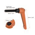 thumbnail image 2 of Unique Bargains 4 Pack M8 x 50mm Male Threaded Stud Adjustable Clamping Lever Handle Bolt Knob Orange, 2 of 6