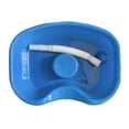 thumbnail image 1 of HILABEE Neck Rest In Bed Shampoo Basin Salon Hair Washing Tray Blue 75cm Hose, 1 of 9