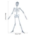 thumbnail image 2 of Glowing Halloween Skeleton Luminous Skeleton Model Halloween Party Decorations Glowing In The Dark Halloween Skeleton Decor Luminous Lifelike Skeleton Model For Front Lawn Haunted, 2 of 7