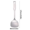 thumbnail image 2 of EGNMCR Mini 304 Stainless Steel Cooking Set - Polished Ladle And Slotted Spoon And Turner Mini Stainless Steel Cooking Set, 2 of 4