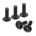 thumbnail image 1 of Unique Bargains Flanged Button Head Socket Cap Screws, 100 Pack M5x16mm 304 Stainless Steel Bolts, 1 of 5