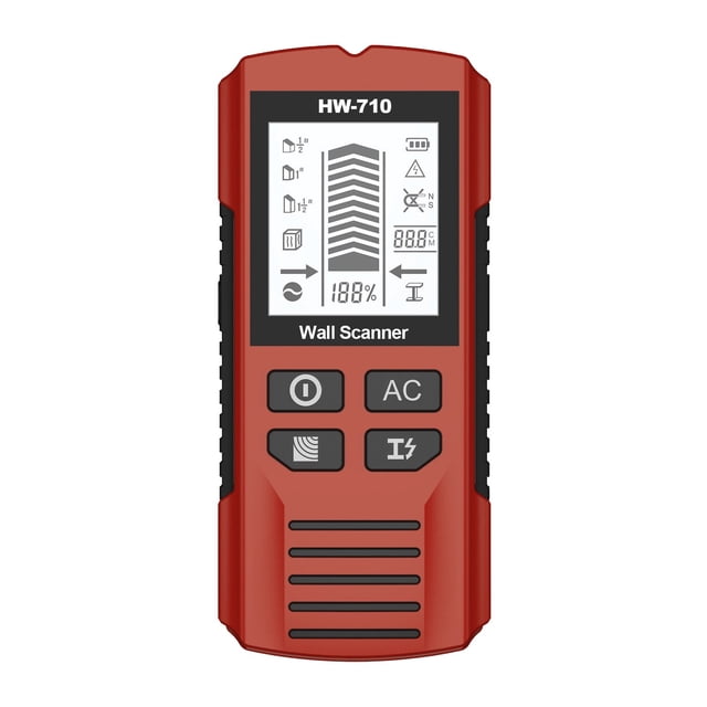 Electrical Tools Wall Scanner 5 in 1 Detects Stud Metal AC Wires LCD Display for Accurate Hidden Object Location with Quality and