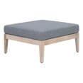 thumbnail image 1 of Linon Morningside Ottomane d'Extérieur en Bois d'Acacia avec Coussin Gris, Naturel, 1 of 9