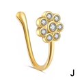 thumbnail image 1 of Bijou Pince-Nez en U Sans Perçage Micro-Incrustée de Zircon Cœur Queue de Poisson Couronne Clou de Nez, 1 of 1