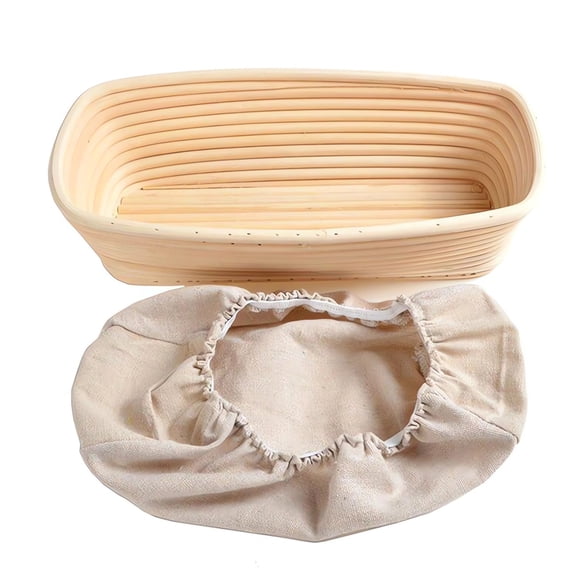 Handwoven Rattan Bread Proofing Basket, Natural Fermentation Bowl for Sourdough, Artisan Baking, and European-Style Bread