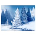 thumbnail image 2 of Designart Dreamlike Spruce Forest With Snow Covered Trees Canvas Wall Art, 2 of 4