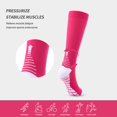 thumbnail image 4 of 6 Paires de Bas de Compression pour Femmes Hommes Circulation 20-30 mmHg Bas de Compression pour Course Infirmière Enflure Voyage Vol, 4 of 7