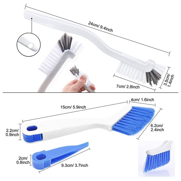 JJKBVCLO 2 Piece Set Cleaning Brush Cleaning Sink Brush Bathroom Sliding Door Window Cleaning Brush