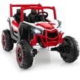 thumbnail image 1 of Gymax 24V Kids Ride on UTV w/ 4 x 100W Powerful Engine Remote Control High/Low Speed Red, 1 of 6