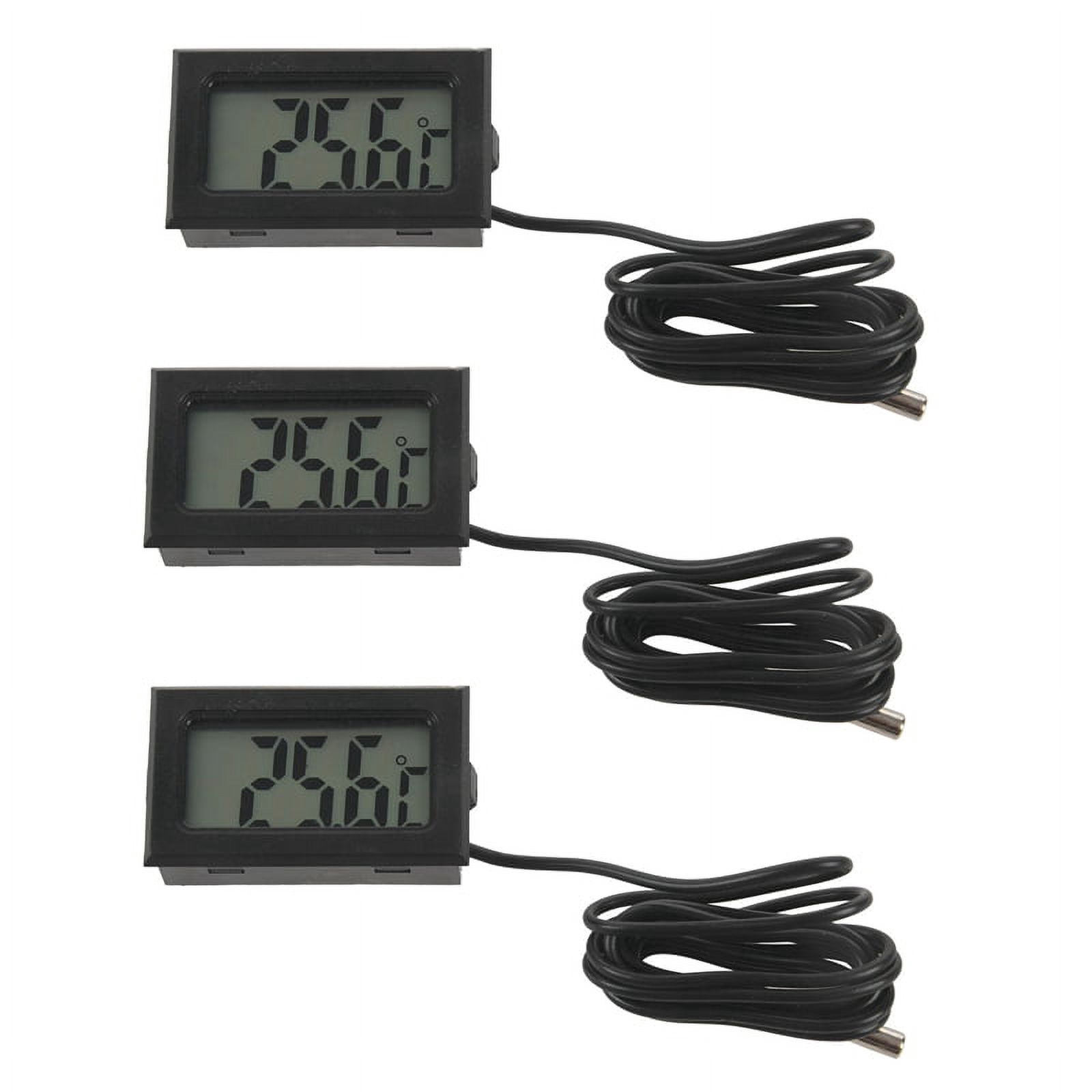 3X New Digital LCD Thermometer Temperature Gauge Probe Sensor -50°C TO +110°C Range